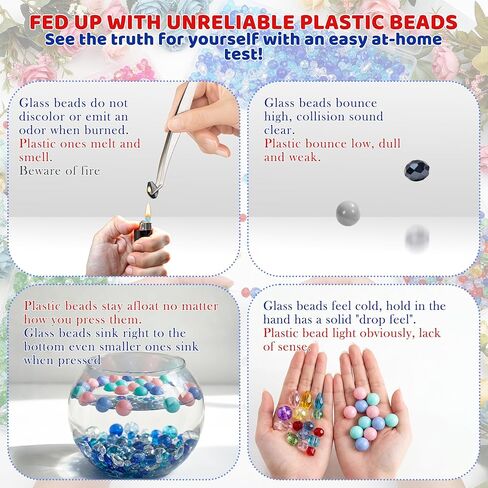 1200 Pcs Crystal Glass Beads for Jewelry Making 13 Styles Bicone, Rondelle, Cube, Teardrop, Smooth Round, Floral and Strawberry Beads for DIY Bracelet Necklace Earring Craft Kit (Multicolored) in Saudi Arabia
