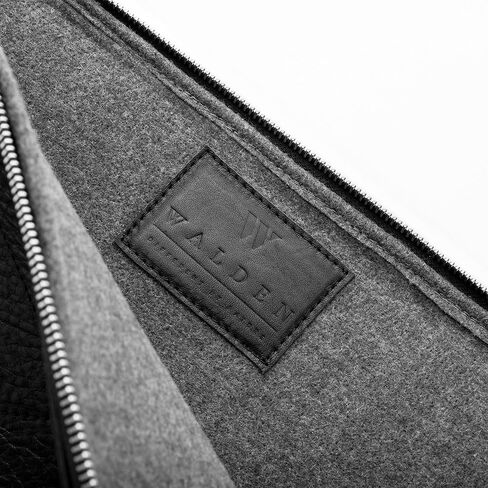 Walden® Leather MacBook Sleeve – Genuine Leather Laptop Case for MacBook Air & Pro with Felt Interior and YKK Zipper (Bosco, M Size (13"/14") Interior of 24 x 34.8 cm.) in Saudi Arabia
