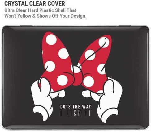 Skinit Laptop Case Plus Skin Compatible with MacBook Air 13in (2020) - Officially Licensed Disney Minnie Mouse Dots The Way Design in Kuwait