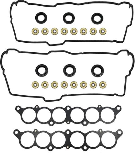 مجموعة حشية غطاء صمام أسطوانة المحرك 3.0L 3.4L V6 5vz-fe متوافقة مع Toyota 4Runner Camry T100 Tacoma Tundra 1995-2004 مناسبة لكزس ES300 1992-1993 يستبدل VS50422R MS95899 in Kuwait