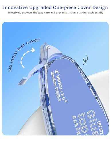 Upgraded Glue Tape for Scrapbooking - Double Sided Glue Tape Roller for Crafts (47 Ft X 0.31, 2 Pack), Junk Journal Office Scrapbook Craft Supplies for Kids and Adults in Saudi Arabia