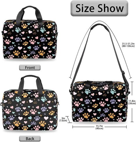 16in Laptop Bag for women Men Waterproof Computer Carrying Messenger Case Handbag Shoulder Briefcase Tablet in Saudi Arabia