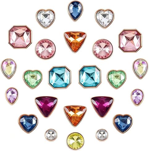Bling Shoe Charms for Girls Women Teens Kids, Sparkling Glitter Charm Shoe Decoration, Cute Kawaii Accessories for Clog Sandal Slipper Shoe Charms, Birthday Party Gifts in Saudi Arabia