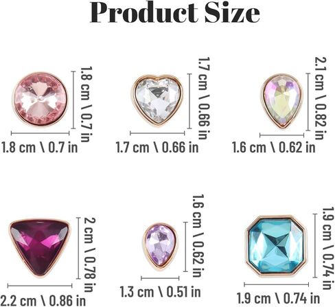 Bling Shoe Charms for Girls Women Teens Kids, Sparkling Glitter Charm Shoe Decoration, Cute Kawaii Accessories for Clog Sandal Slipper Shoe Charms, Birthday Party Gifts in Saudi Arabia