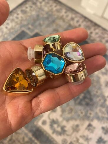 Bling Shoe Charms for Girls Women Teens Kids, Sparkling Glitter Charm Shoe Decoration, Cute Kawaii Accessories for Clog Sandal Slipper Shoe Charms, Birthday Party Gifts in Saudi Arabia