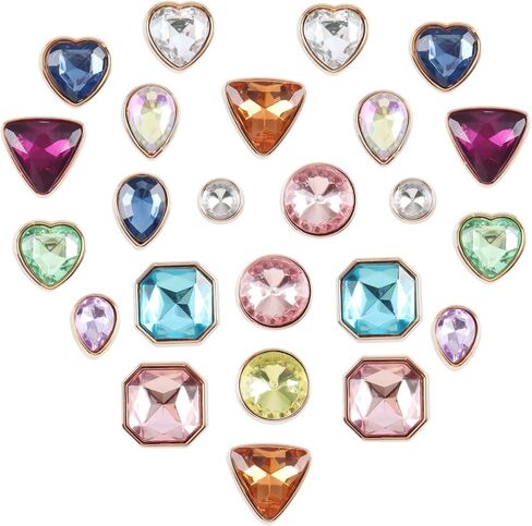 Bling Shoe Charms for Girls Women Teens Kids, Sparkling Glitter Charm Shoe Decoration, Cute Kawaii Accessories for Clog Sandal Slipper Shoe Charms, Birthday Party Gifts in Saudi Arabia