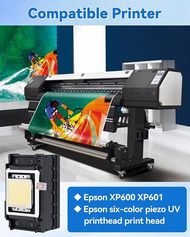 2026 Upgrade Epson XP600 Printhead, Print Head Replacement for XP600 XP601 XP510 UV & DTF Printer, 6 Color Printhead High-Precision Inkjet Easy Install, with 2pcs 29Pin Flexible Flat Cable 60CM in Saudi Arabia