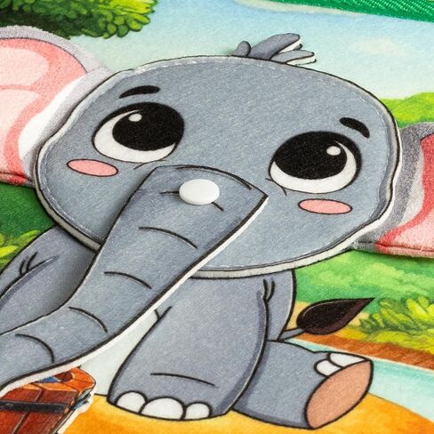 Busy Book for Toddlers – Interactive Felt Quiet Book with Narrated Story & Song – Montessori Busy Board Book – Educational Gift & Travel Toy – Sensory Activity for Car Seat, Car Ride & Airplane Travel in Saudi Arabia