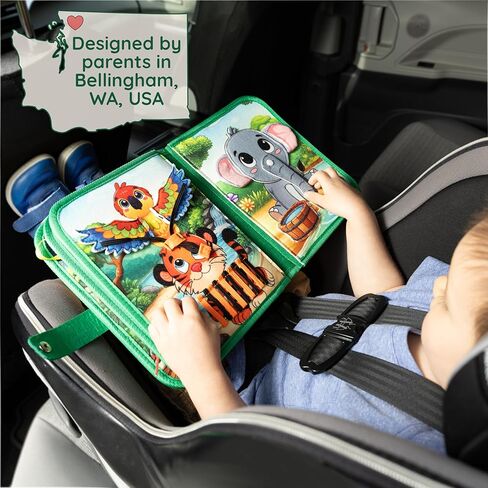 Busy Book for Toddlers – Interactive Felt Quiet Book with Narrated Story & Song – Montessori Busy Board Book – Educational Gift & Travel Toy – Sensory Activity for Car Seat, Car Ride & Airplane Travel in Saudi Arabia