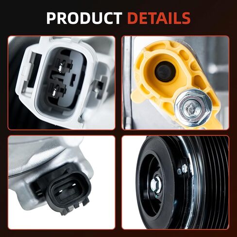 AC A/C Compressor with Clutch Compatible with Ram 1500 5.7L 2014-2018 & Ram 1500 Classic 5.7L 2019, 7SBH17C Style Air Conditioner Compressor Replacement Direct Fit in Saudi Arabia