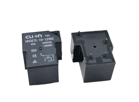 10 قطعة/الوحدة التتابع HHC67E-1D-12VDC 40A 4 دبابيس عادة مغلقة صغيرة لوحة دوائر كهربائية التتابع in Kuwait
