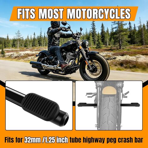 Anti-Slip Motorcycle Crash Bar Foot Pegs Engine Guard Highway Pegs Universal Fit for Most Motorcycle 1.25" Tube Highway Crash Bar Engine Guards in Kuwait