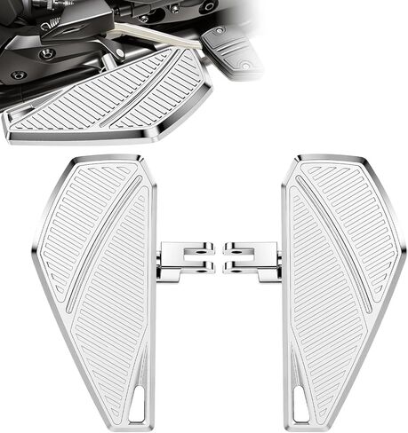 Adjustable Front Foot Pegs Driver Floorboards Rider Footboards for Honda Goldwing GL1800 GL 1800 2001-2024 Models, Chrome in Kuwait