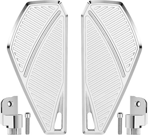 Adjustable Front Foot Pegs Driver Floorboards Rider Footboards for Honda Goldwing GL1800 GL 1800 2001-2024 Models, Chrome in Kuwait