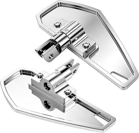 Adjustable Front Foot Pegs Driver Floorboards Rider Footboards for Honda Goldwing GL1800 GL 1800 2001-2024 Models, Chrome in Kuwait