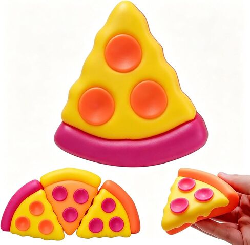 Squishy Squeeze Pizza Toys, Ultra Soft Slow Rising Squishies, Stress Relief Squeeze Fidget Sensory Toys for Kids & Adults During Study, Work, Birthday Gift in Saudi Arabia