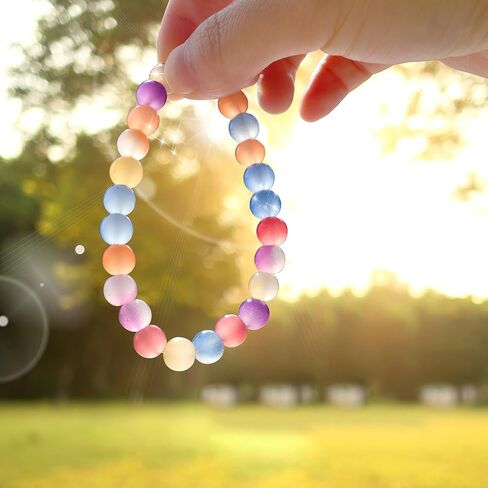 UV Color Changing Beads, 100Pcs 8mm UV Beads Color Changing Sun Sensitive Bead, Bead for Bracelet DIY Jewelry Making in Saudi Arabia