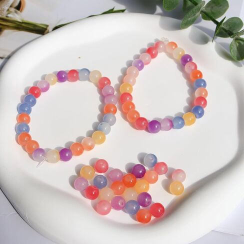 UV Color Changing Beads, 100Pcs 8mm UV Beads Color Changing Sun Sensitive Bead, Bead for Bracelet DIY Jewelry Making in Saudi Arabia