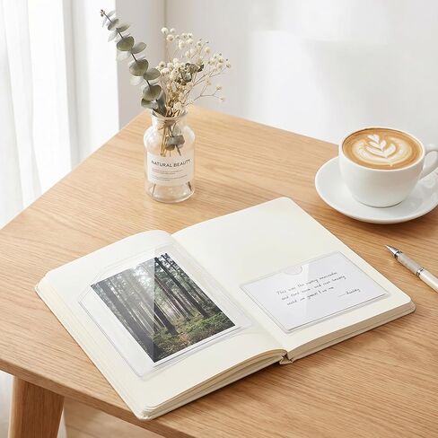 20PCS Clear Adhesive Pockets, Plastic Adhesive Pockets, Self Sticky Clear Journal Pocket Insert, Ideal Holder Top Open Add Storage Space to Notebooks Journal Office School Vinyl in Kuwait