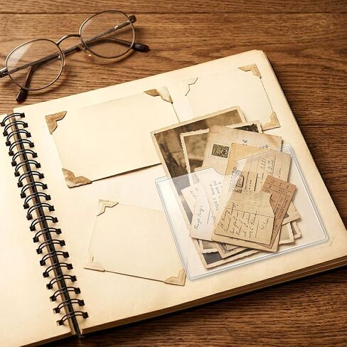 20PCS Clear Adhesive Pockets, Plastic Adhesive Pockets, Self Sticky Clear Journal Pocket Insert, Ideal Holder Top Open Add Storage Space to Notebooks Journal Office School Vinyl in Kuwait