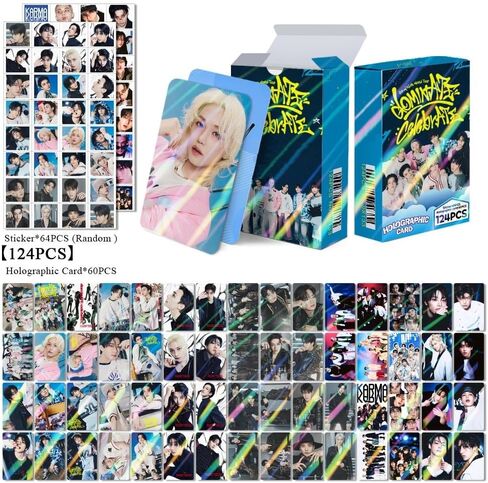 496pcs Stray Laser Photocards Set,Hollow Album Laser Photocard Lomo Card(240pcs Photocards+256pcs Stickers-Purple) in Saudi Arabia