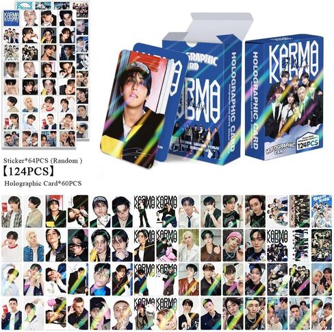 496pcs Stray Laser Photocards Set,Hollow Album Laser Photocard Lomo Card(240pcs Photocards+256pcs Stickers-Purple) in Saudi Arabia