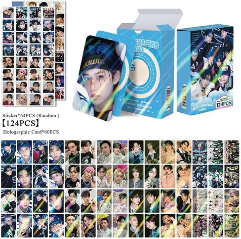496pcs Stray Laser Photocards Set,Hollow Album Laser Photocard Lomo Card(240pcs Photocards+256pcs Stickers-Purple) in Saudi Arabia