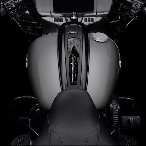 Kustom Cycle Parts Aftermarket Grim Reaper Sword Themed Plastic Dash Panel Console Insert! Fits Harley Davidson 21+ Street Glides & 21+ Road Glides. Easy Install! in Kuwait