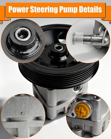 ‎21-5478 Power Steering Pump with Pulley Fits for Nissan Altima 2007-2012 L4 2.5L GAS, Altima 2013 Coupe, Power Assit Pump Assembly for X-Trail 2002-2011 Replace OE# ‎49110CN00C 49110JA02B 49110ZX01B in Kuwait