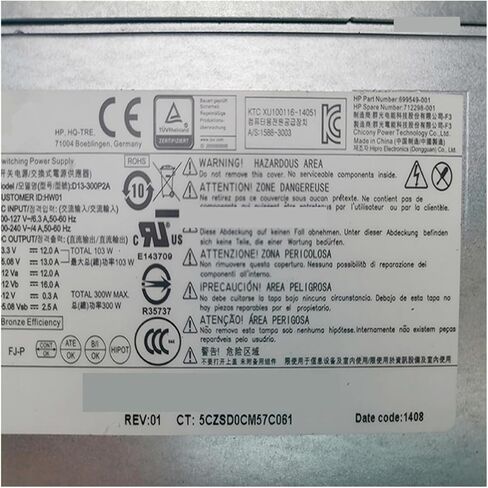 مصدر الطاقة 24Pin 300W مصدر الطاقة D13-300P2A 699549-001 712298-001 in Kuwait