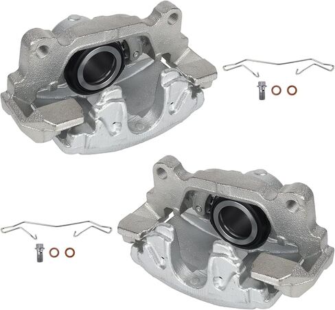 KUSATEC 19B2974 19B2975 Front Disc Brake Caliper with Bracket fit for Audi A1 11-13/A3 10-13; Volkswagen Beetle 12-19/Bora 05-10/Golf 10-14/Jetta 05-18/Rabbit 06-09; Both Left & Right side in Kuwait