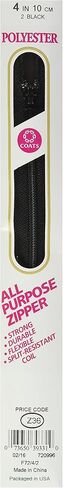 كوتس آند كلارك F7204-BLK سحاب ملفوف بوليستر متعدد الأغراض، 4 بوصة، أسود in Kuwait