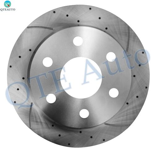 PM Auto Rear 330mm Drilled Slotted Brake Disc Rotors Compatible With 2002-2006 Chevrolet Avalanche 1500 in Kuwait