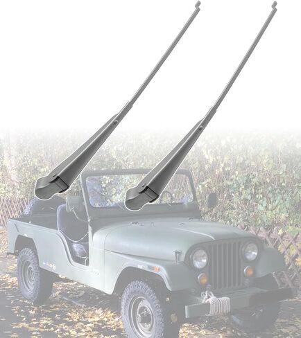1 Pair Front Windshield Wiper Arm Replacement Kit Compatible with Jeep CJ5 CJ6 CJ7 CJ5A CJ6A CJ8 Scrambler Replace 42883 J0979281 J5758005 J9995182 J0979281 J5758005 in Kuwait