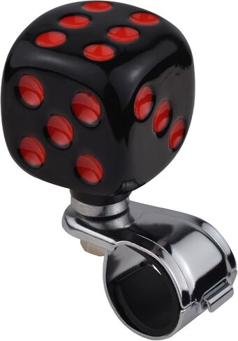 Abfer Steering Wheel Spinner Car Wheel Suicide Knob Dice Power Handle Turning Helper Fit Most Vehicles (Red) in Saudi Arabia
