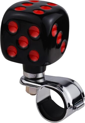 Abfer Steering Wheel Spinner Car Wheel Suicide Knob Dice Power Handle Turning Helper Fit Most Vehicles (Red) in Saudi Arabia