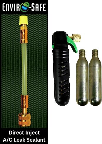 ENVIRO-SAFE Proseal Direct Inject - AC Leak Repair | 30-Second Install • Original USA Manufacturer • R22 R1234YF R410a R134a (with Installation Kit (30 Second Install), 5 Ton (Standard Home A/C)) in Kuwait