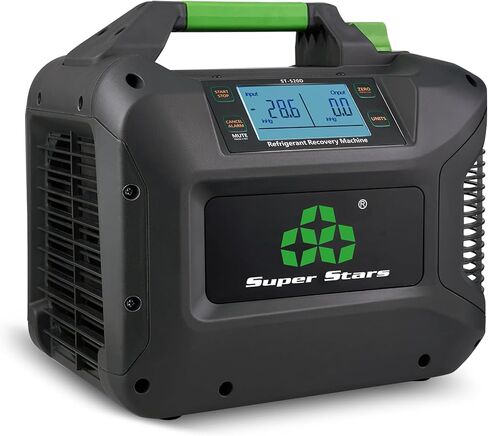 Super Stars Refrigerant Recovery Machine A2L-Compatible - 1 HP (750 W) Brushless Digital Display with Self-Cleaning Portable HVAC Unit for All Common CFC HFC HCFC in Saudi Arabia
