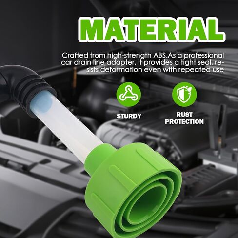 Car AC Drain Line Unclogger Tool,Car AC Drain Line Cleaner Tool with Clear Tube & 90° Elbow,Universal HVAC Drains Lines Vacuum Adapter Cars Accessories for Most Vehicles in Kuwait