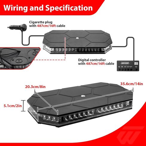 طقم تثبيت شريط إضاءة الكابينة بدون مثقاب من WeiSen متوافق مع Dodge RAM 1500 Classic RAM 2500-5500 2019-2024، مصابيح طوارئ LED للشاحنات in Kuwait