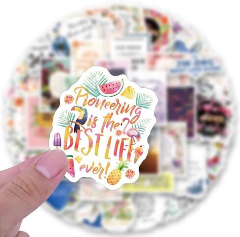 60pcs JW.ORG Stickers, Bible Verse Decals for Water Bottle,Laptop,Phone,Skateboard. in Kuwait