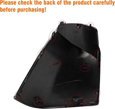 Moonlinks Compatible with 2020 2021 2022 2023 Toyota RAV4 Right Passenger Side Mirror Triangle Base Cover, Black Right Side Exterior Rearview Mirror Triangle Cover Base Cap Replaces for 87939-42E30 in Kuwait