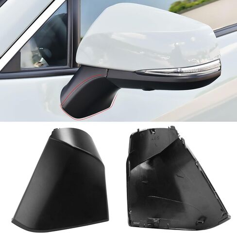 Moonlinks Compatible with 2020 2021 2022 2023 Toyota RAV4 Right Passenger Side Mirror Triangle Base Cover, Black Right Side Exterior Rearview Mirror Triangle Cover Base Cap Replaces for 87939-42E30 in Kuwait