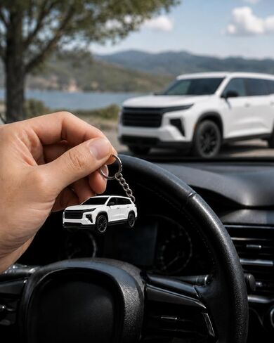 Traverse Tahoe Metal Keychain - Compatible with SUV Chevy Traverse & Tahoe Accessories ideal Gift 2019-2026 in Saudi Arabia