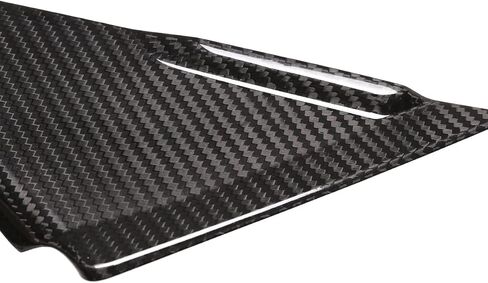 Car Exterior Accessories Front A-Pillar Triangular Decorative Stickers Rear Mirror Front Decorative Cover Panel for Nissan GTR R35 2008-2016 (Carbon Fiber Black) in Saudi Arabia