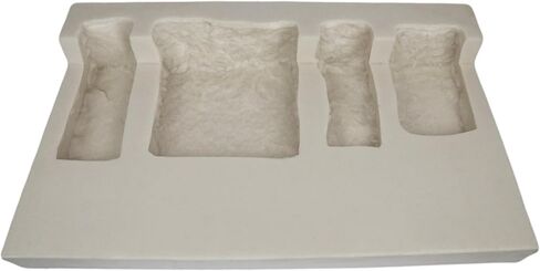 Veneer Stone Rubber Mold for Concrete or Plaster, Limestone Corners, 23x16, Version 2, Recycled Material in Saudi Arabia