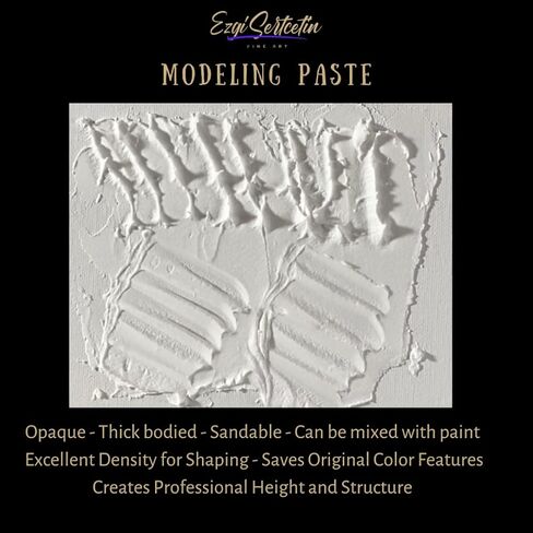 Premium Modeling Paste | Molding Paste | 8 oz | Lightweight Product | Ideal for Artwork and DIY | Perfect Density | by Ezgi Sertcetin in Saudi Arabia