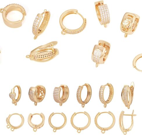 Elecrelive 6 Pairs 316 Surgical Stainless Steel Huggie Hoop Earrings 12mm Hypoallergenic Ear Finding Small Silver Hoop Earrings for Women Dangle Jewelry DIY Making in Kuwait