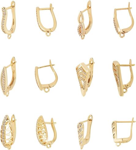 Elecrelive 6 Pairs 316 Surgical Stainless Steel Huggie Hoop Earrings 12mm Hypoallergenic Ear Finding Small Silver Hoop Earrings for Women Dangle Jewelry DIY Making in Kuwait