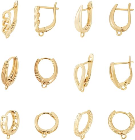 Elecrelive 6 Pairs 316 Surgical Stainless Steel Huggie Hoop Earrings 12mm Hypoallergenic Ear Finding Small Silver Hoop Earrings for Women Dangle Jewelry DIY Making in Kuwait